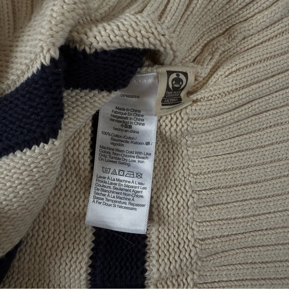 Madewell Oversized Cotton Cardigan in Stripe - Picture 6 of 6